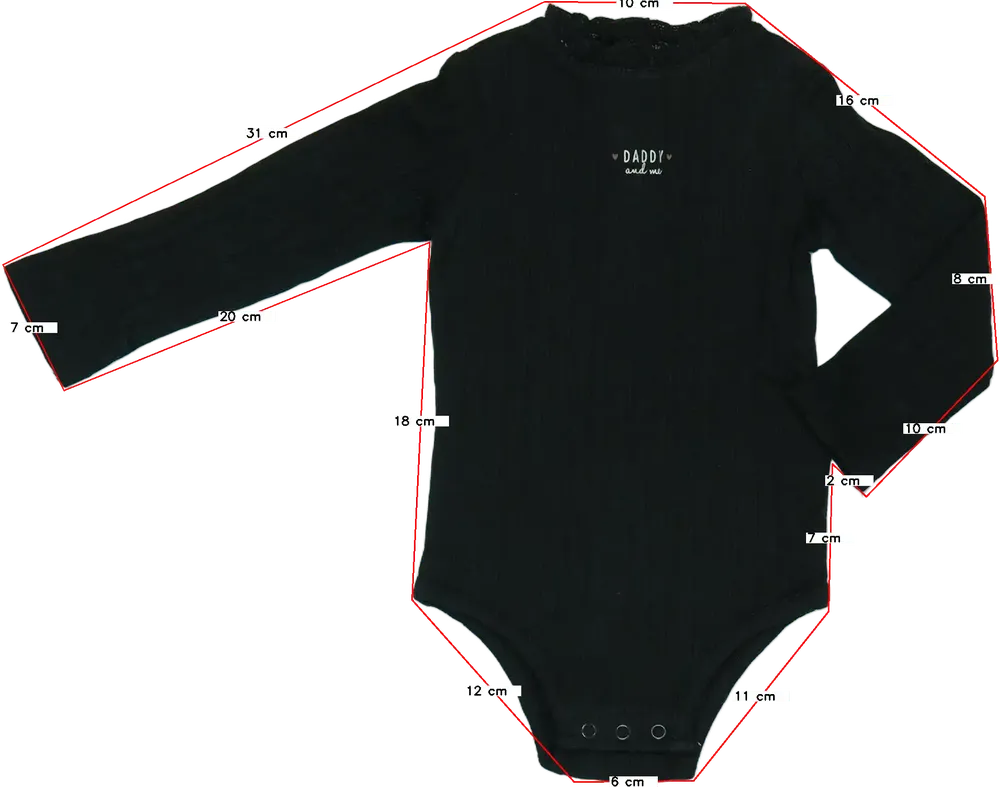 Szürke Kiabi Hosszú ujjú body EU 68 / UK 3-6 hónap / US 3-6 hónap