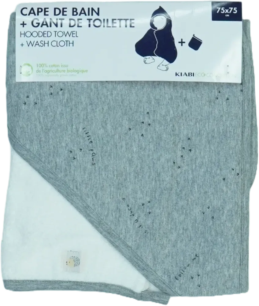 Szürke Kiabi Törülköző EU 74 / UK 6-9 hónap / US 6-9 hónap