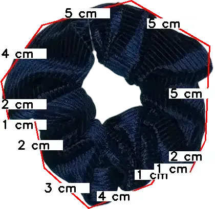 Kék Kiabi Hajgumi Egyméret