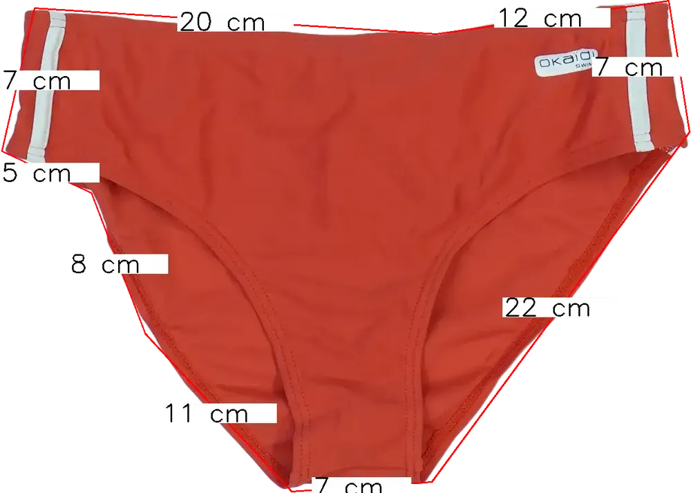 Piros Okaidi Fürdőnadrág EU 164 / UK 14 év / US 14 év/XL