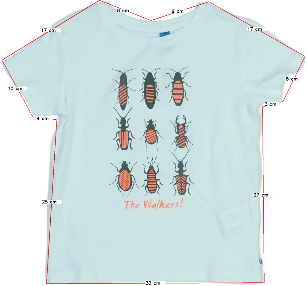 Fehér Okaidi Póló EU 104 / UK 4 év / US 4T/XS