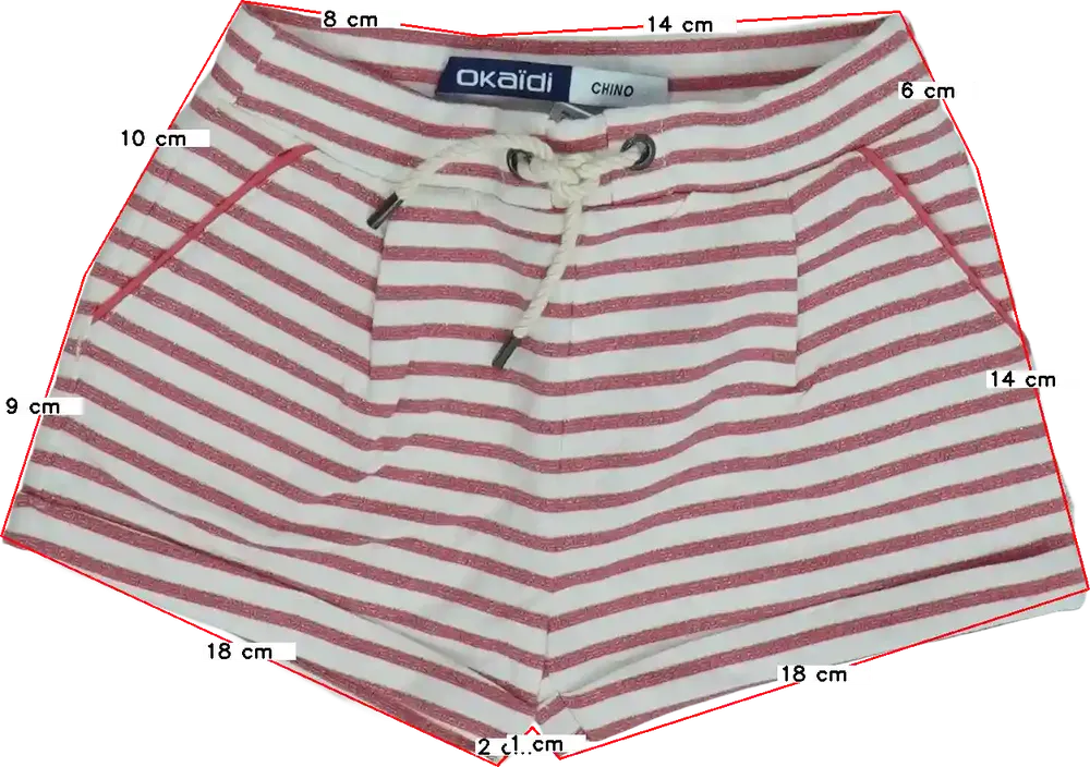 Rózsaszín Okaidi Rövidnadrág EU 92 / UK 2 év / US 2T