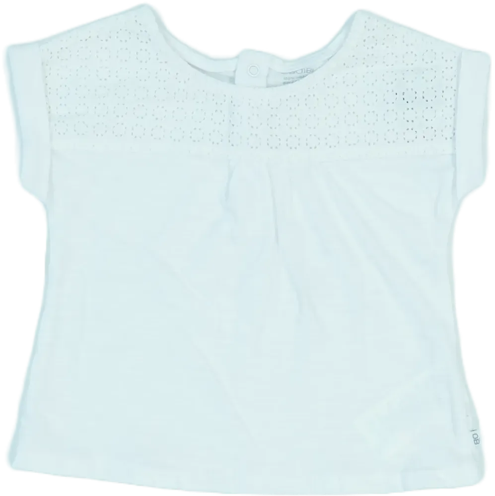 Fehér Obaibi Póló EU 68 / UK 3-6 hónap / US 3-6 hónap