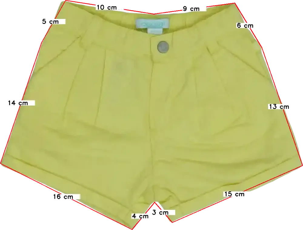 Sárga Obaibi Rövidnadrág EU 98 / UK 3 év / US 3T