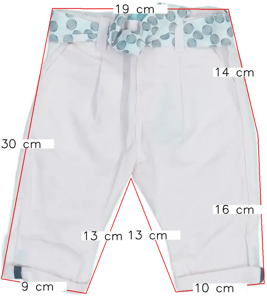 Rózsaszín Obaibi Hosszúnadrág EU 62 / UK 0-3 hónap / US 0-3 hónap