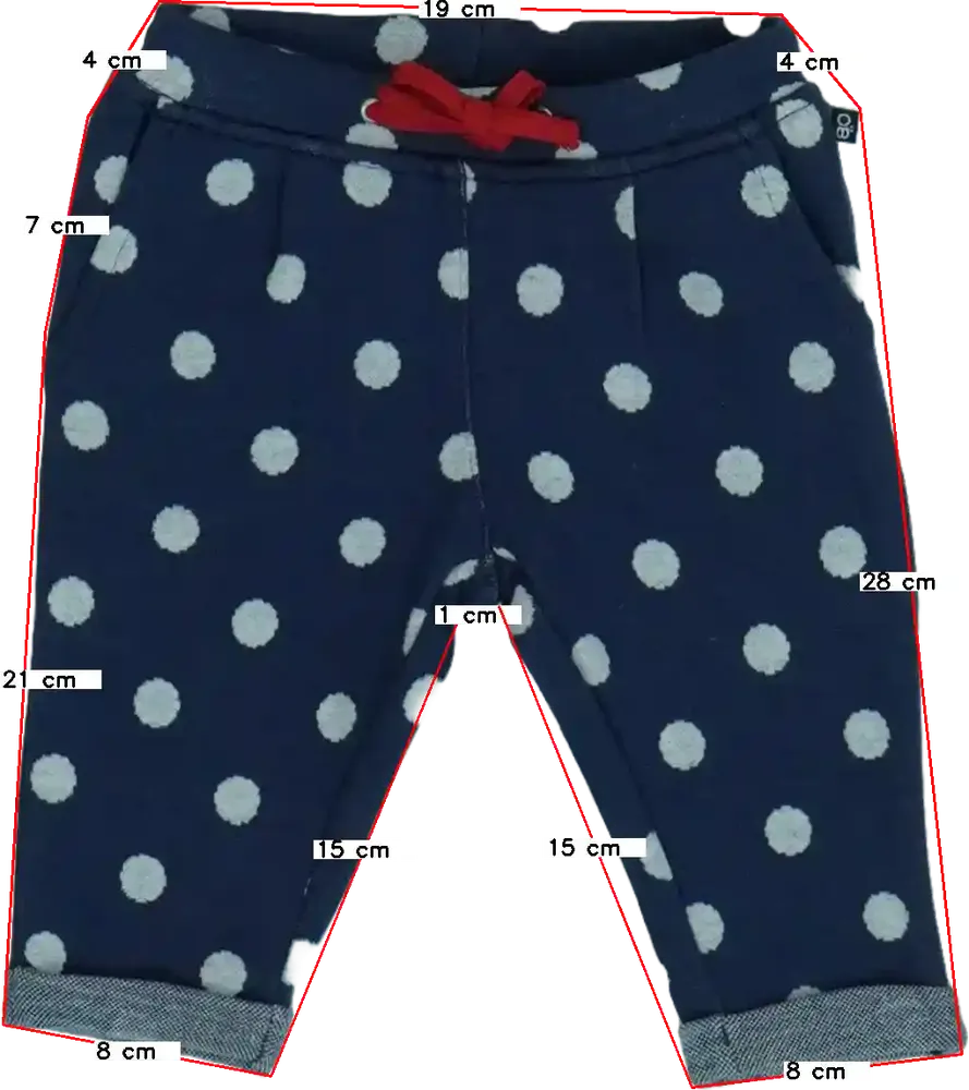 Kék Obaibi Melegítőnadrág EU 62 / UK 0-3 hónap / US 0-3 hónap