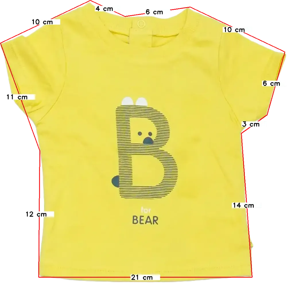 Sárga Obaibi Póló EU 56 / UK Újszülött / US Újszülött