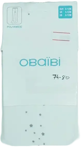 Fehér Obaibi Harisnya EU 74 / UK 6-9 hónap / US 6-9 hónap