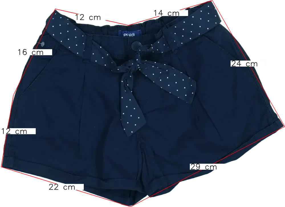 Kék Okaidi Rövidnadrág EU 140 / UK 10 év / US 10 év/L