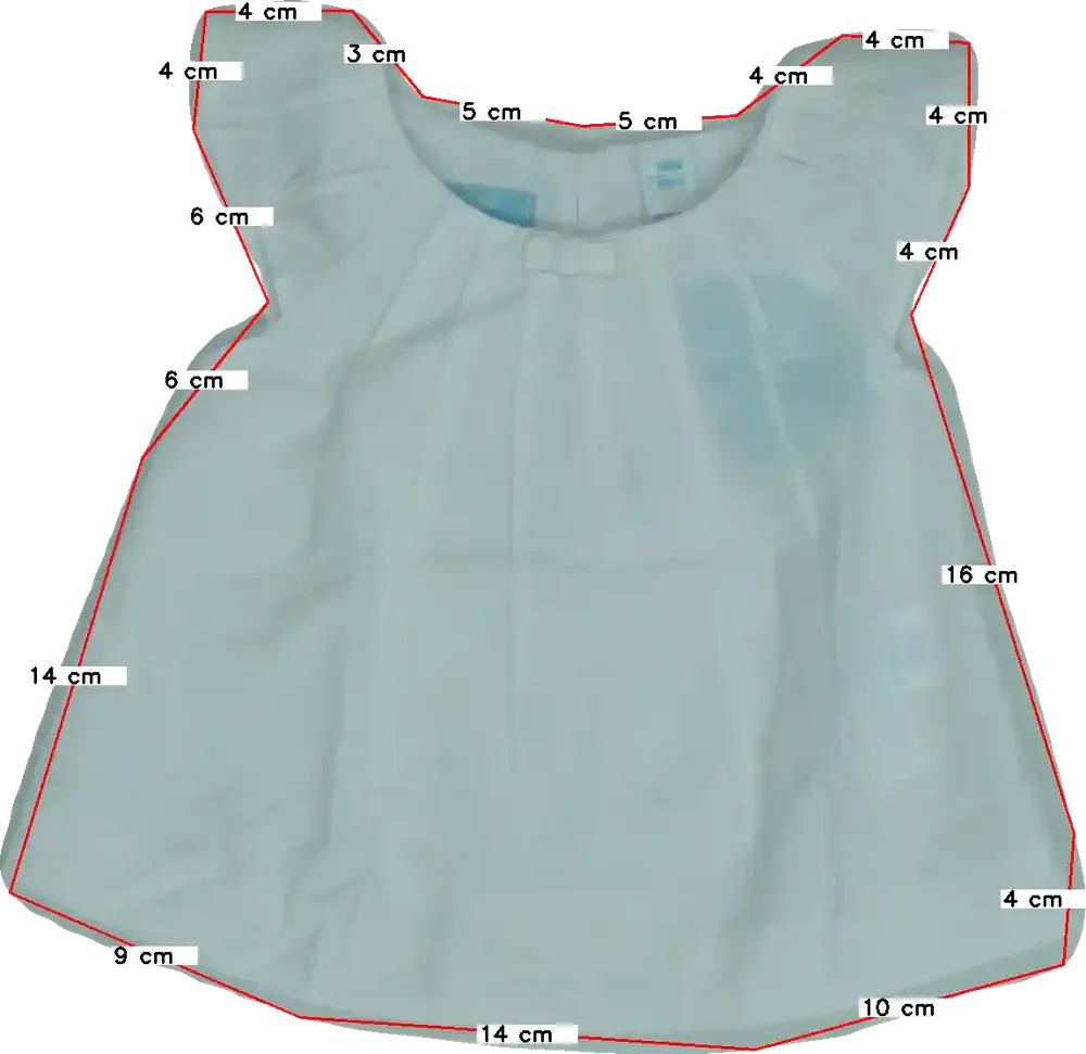 Fehér Obaibi Tunika EU 62 / UK 0-3 hónap / US 0-3 hónap