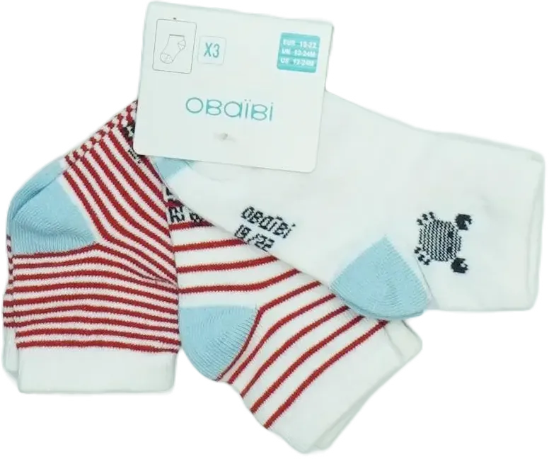 Fehér Obaibi Csomag - Zoknik EU 22