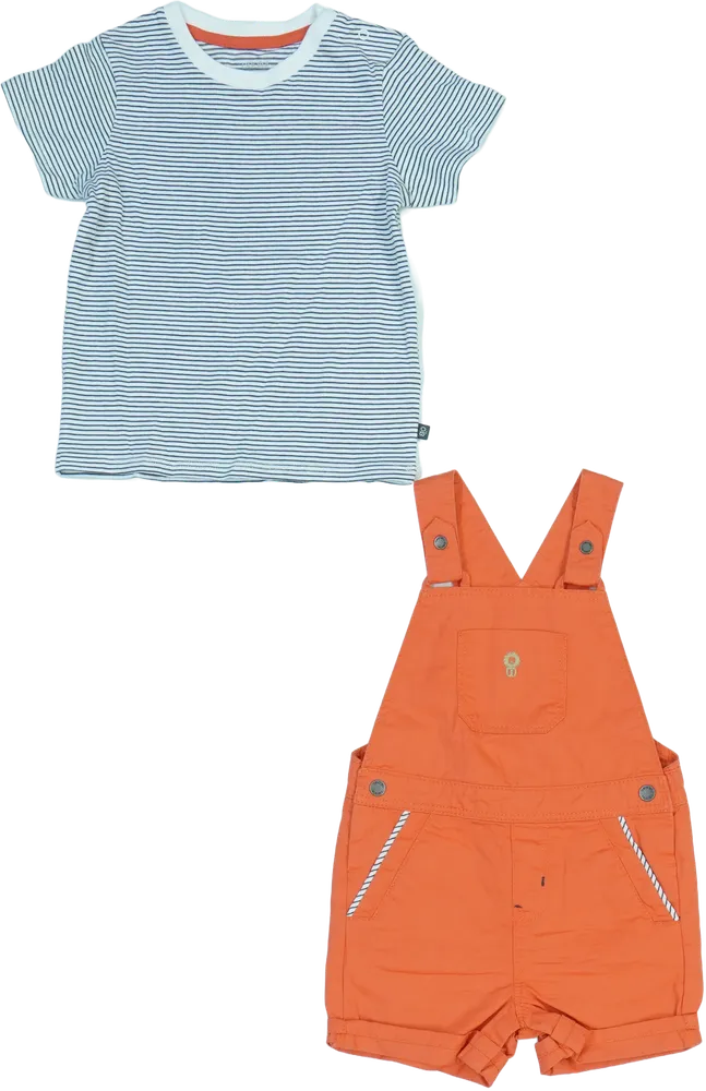 Yellow (Orange) Obaibi 2-piece set - Top &amp; Bottom EU 74 / UK 6-9 months / US 6-9 months