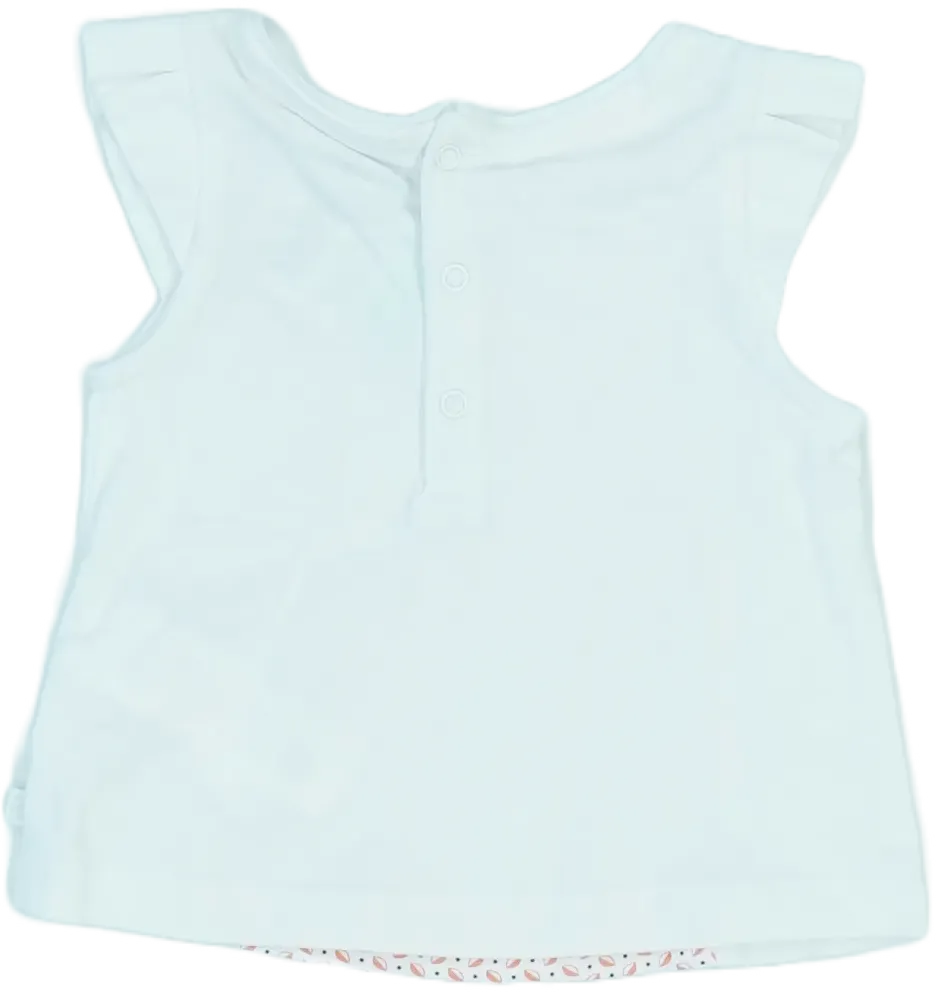 Fehér Obaibi Póló EU 62 / UK 0-3 hónap / US 0-3 hónap