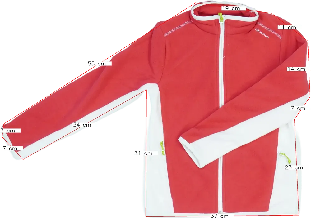 Rózsaszín Quechua Pulóver EU 128 / UK 8 év / US 8 év/M