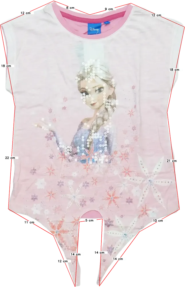 Rózsaszín Disney Póló EU 128 / UK 8 év / US 8 év/M