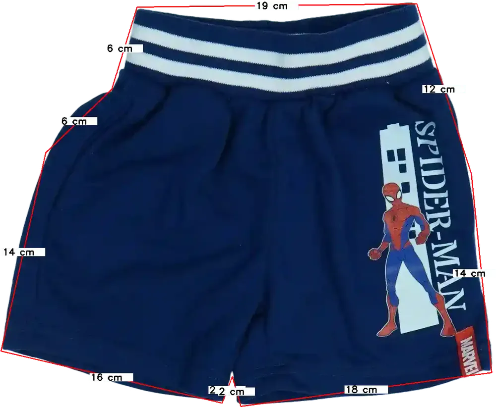 Kék Marvel Rövidnadrág EU 98 / UK 3 év / US 3T