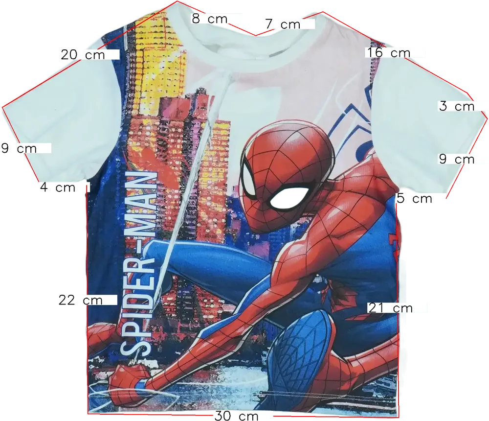 Többszínű Marvel Póló EU 98 / UK 3 év / US 3T