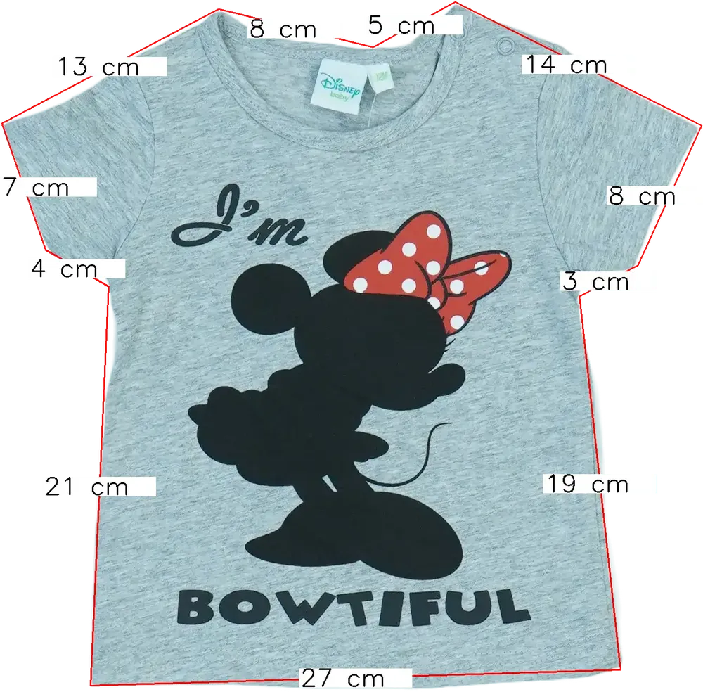 Szürke Disney Póló EU 80 / UK 9-12 hónap / US 12 hónap