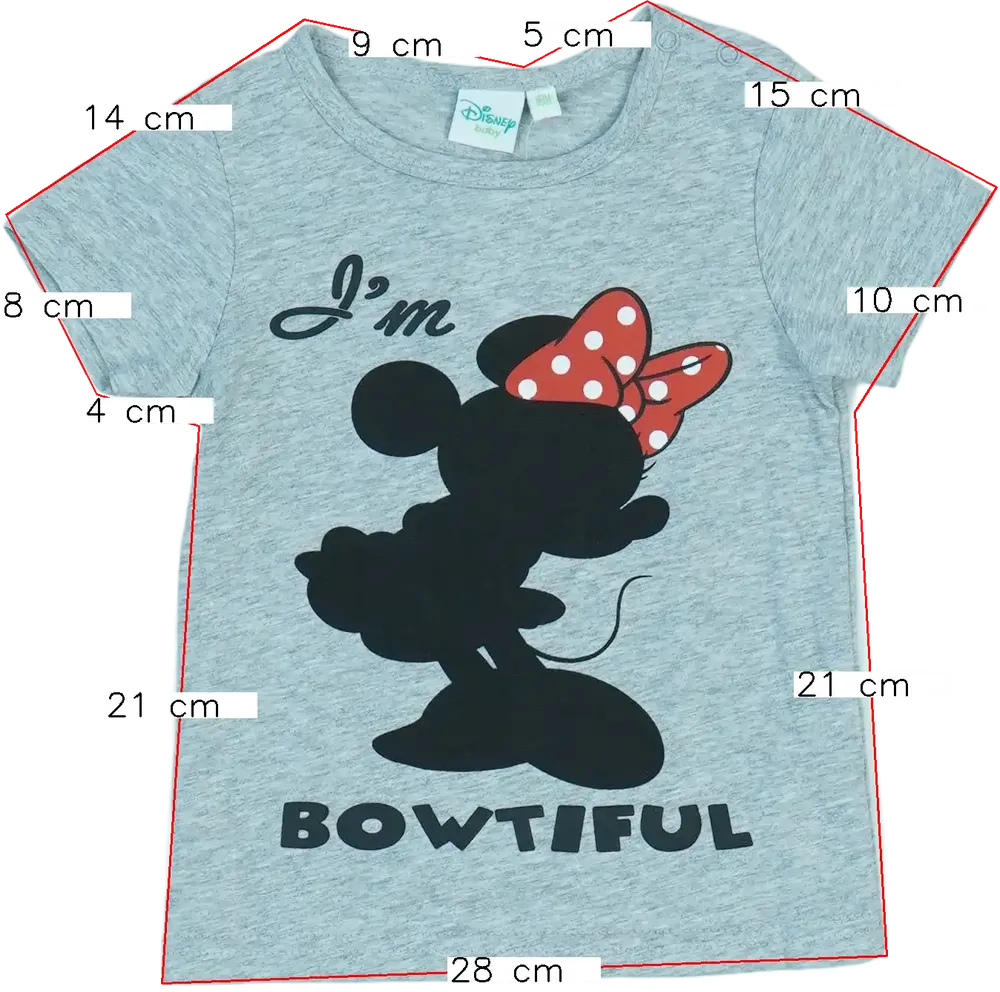 Szürke Disney Póló EU 80 / UK 9-12 hónap / US 12 hónap