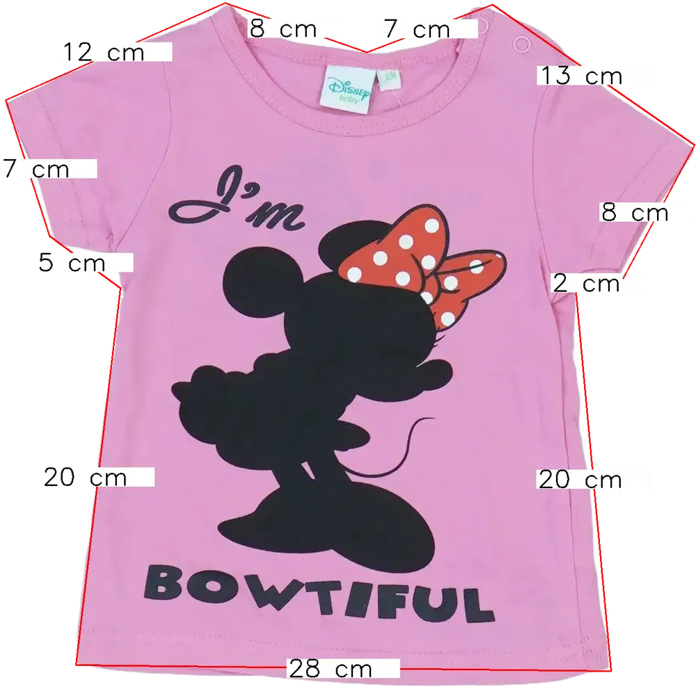 Rózsaszín Disney Póló EU 74 / UK 6-9 hónap / US 6-9 hónap