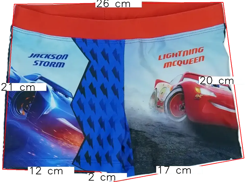 Piros Disney Fürdőnadrág EU 128 / UK 8 év / US 8 év/M