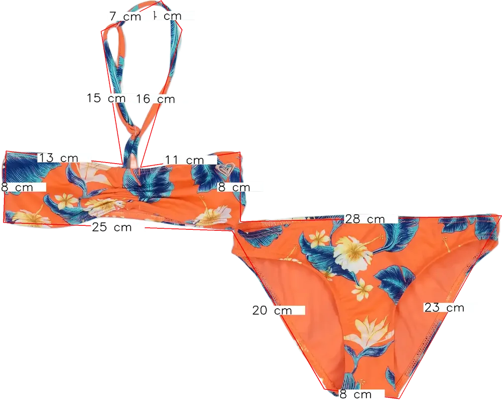 Sárga (narancs) Roxy Bikini EU 128 / UK 8 év / US 8 év/M