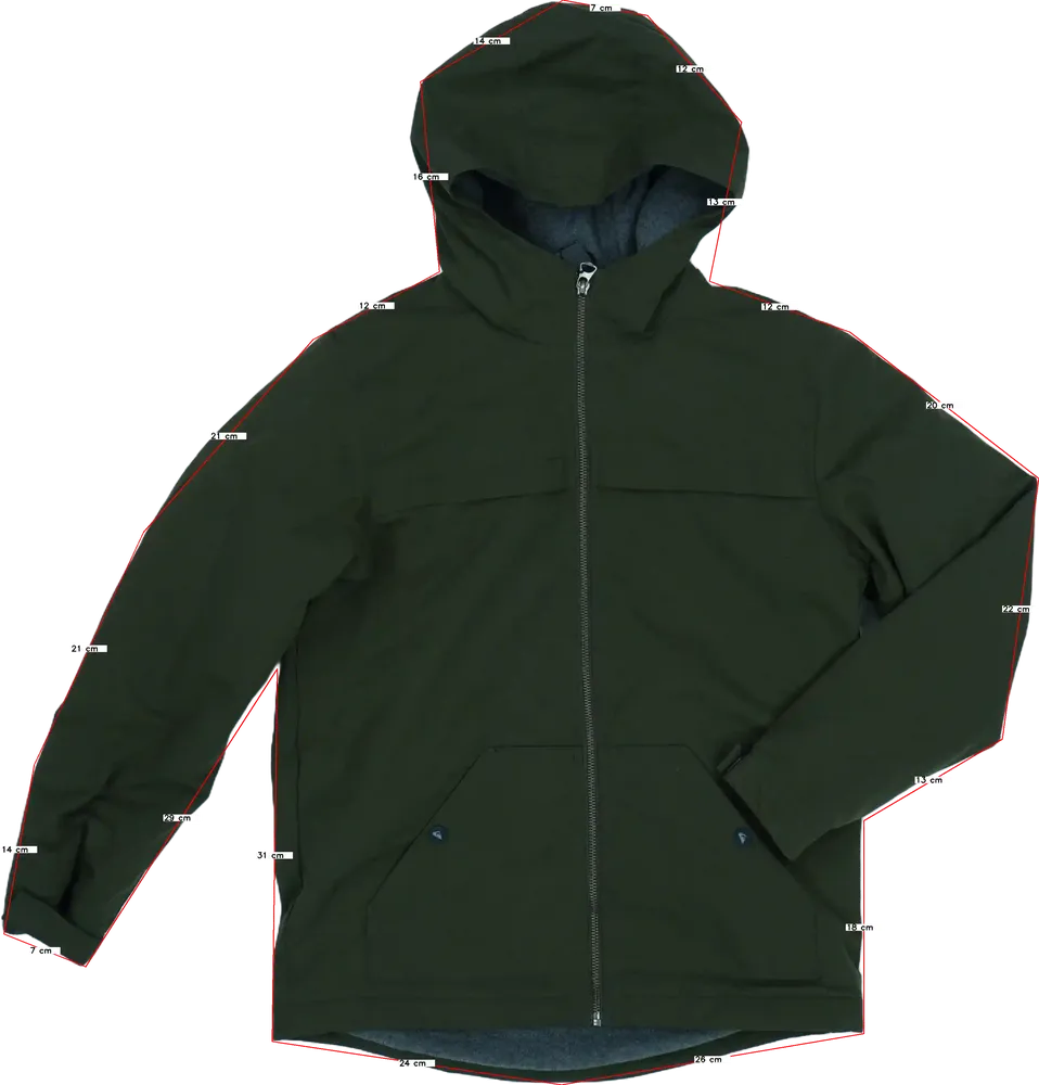 Zöld Quiksilver Átmeneti kabát EU 164 / UK 14 év / US 14 év/XL