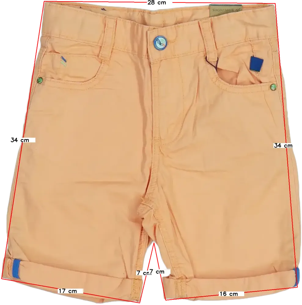 Sárga (narancs) Sergent Major Rövidnadrág EU 116 / UK 6 év / US 6 év/S