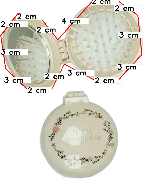 Barna Kiabi Hajkefe és fésű Egyméret