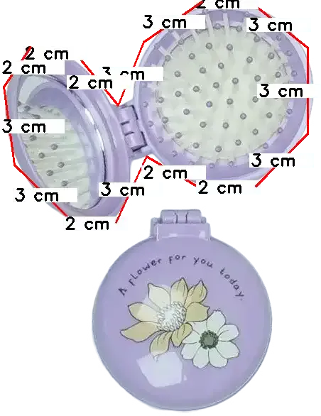 Lila Kiabi Hajkefe és fésű Egyméret