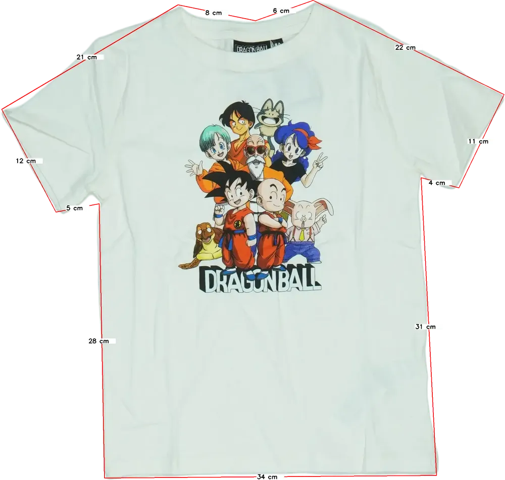 Fehér Kiabi Póló EU 128 / UK 8 év / US 8 év/M