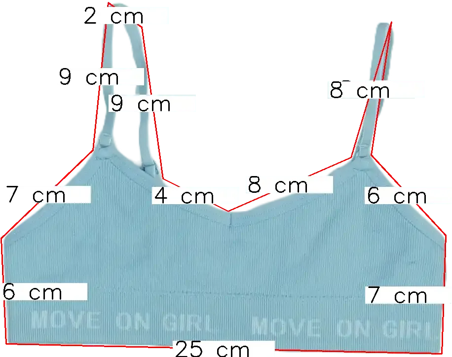 Kék Kiabi Melltartó EU 128 / UK 8 év / US 8 év/M