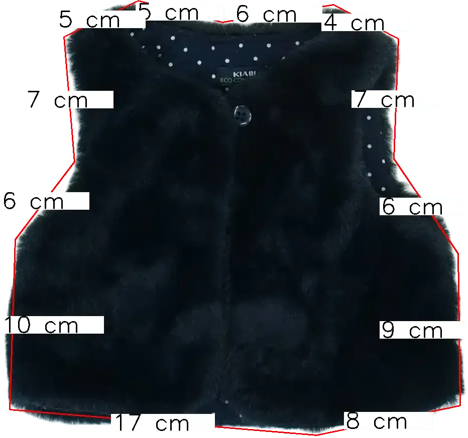 Fekete Kiabi Mellény EU 56 / UK Újszülött / US Újszülött
