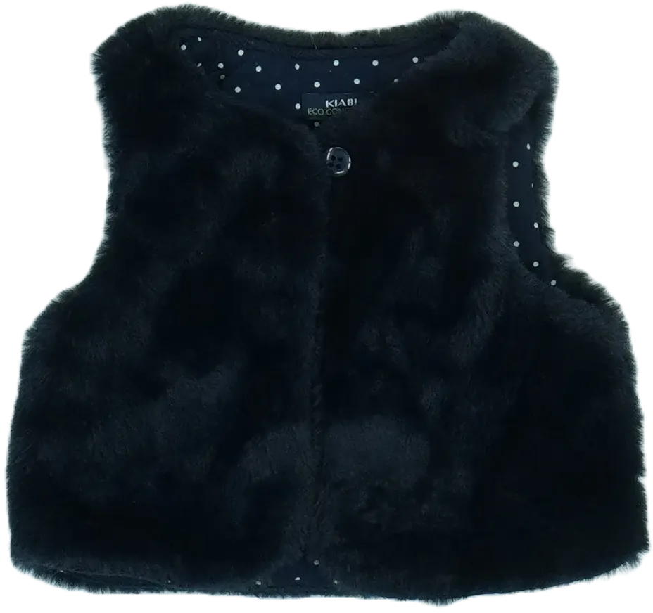 Fekete Kiabi Mellény EU 56 / UK Újszülött / US Újszülött