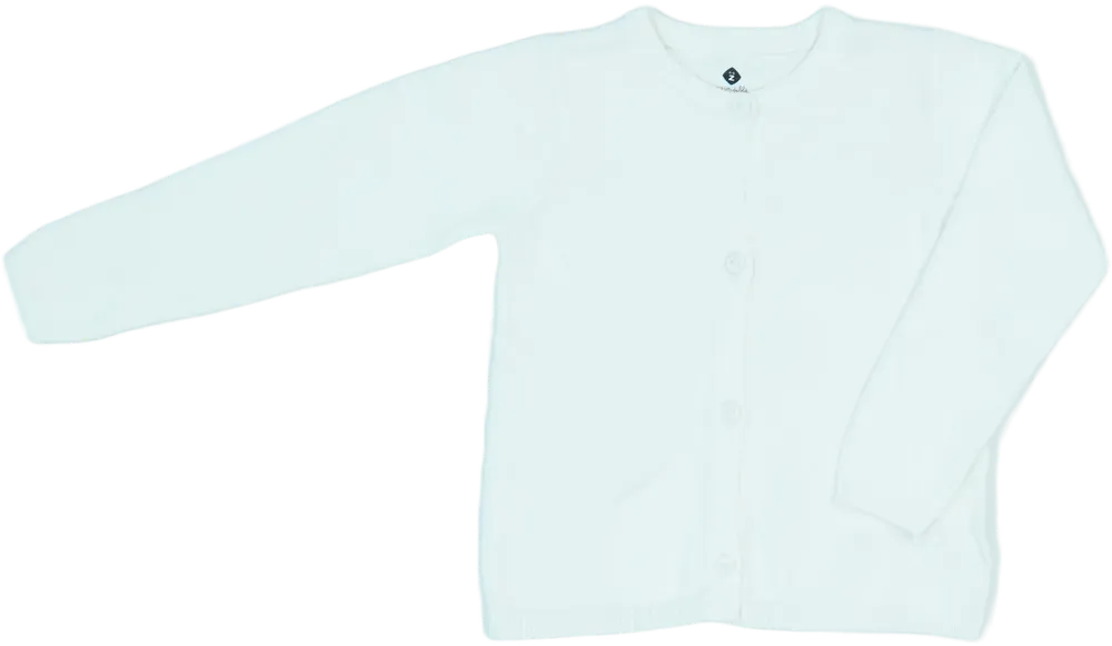 Fehér Grain de blé Kardigán EU 80 / UK 9-12 hónap / US 12 hónap