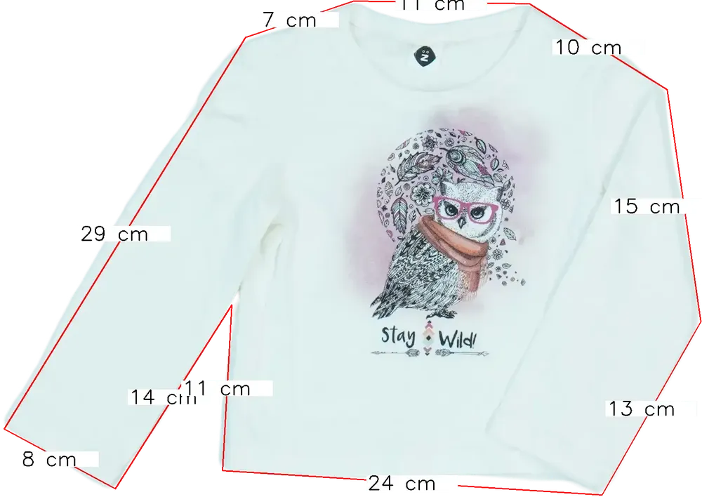 Fehér Egyéb Hosszú ujjú felső EU 86 / UK 12-18 hónap / US 18 hónap