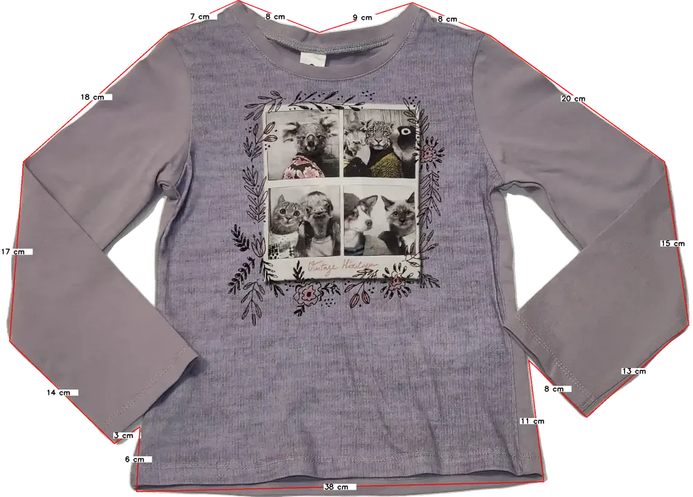 Lila Egyéb Hosszú ujjú felső EU 110 / UK 5 év / US 5 év/XS