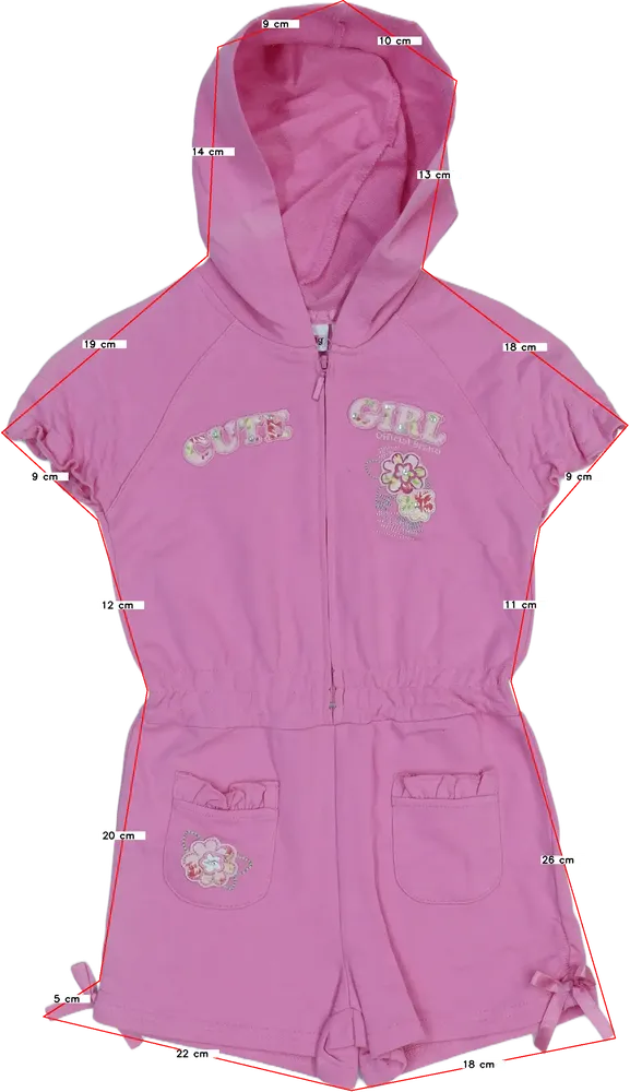 Rózsaszín No Kidding Playsuit / Jumpsuit EU 104 / UK 4 év / US 4T/XS