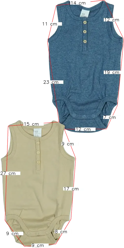 Többszínű H&amp;M Csomag - Body EU 62 / UK 0-3 hónap / US 0-3 hónap