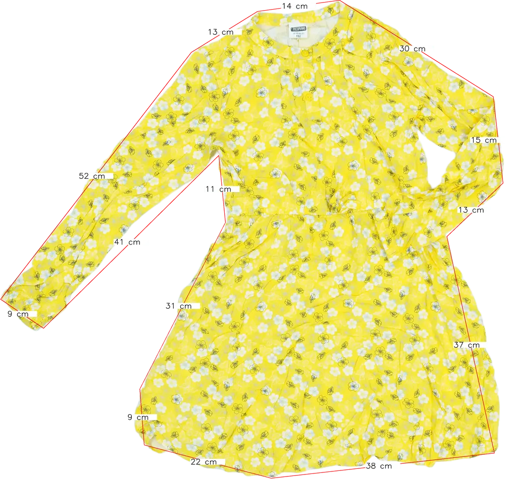 Sárga PocoPiano Ruha EU 152 / UK 12 év / US 12 év/L