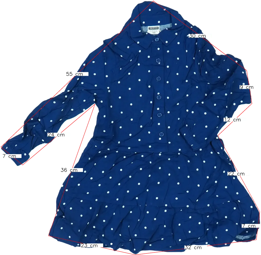 Kék PocoPiano Ruha EU 122 / UK 7 év / US 7 év/M