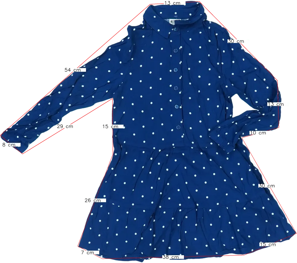 Kék PocoPiano Ruha EU 128 / UK 8 év / US 8 év/M