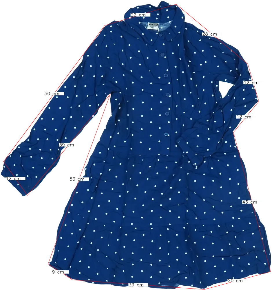 Kék PocoPiano Ruha EU 152 / UK 12 év / US 12 év/L