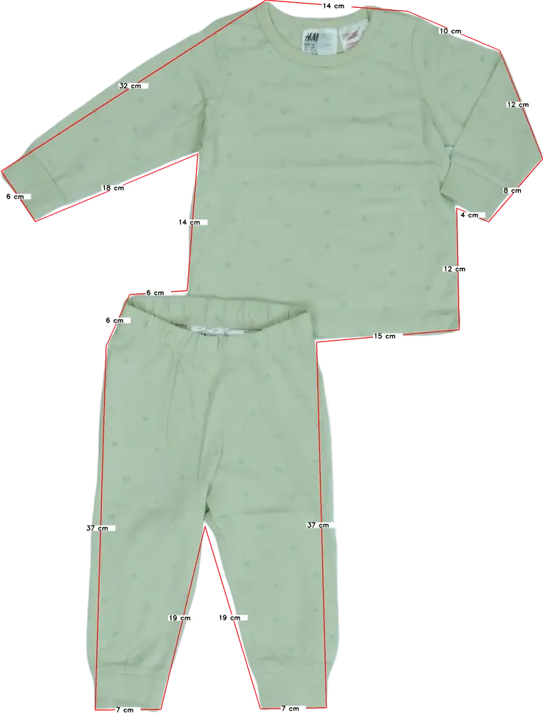 Zöld H&amp;M Pizsama EU 68 / UK 3-6 hónap / US 3-6 hónap