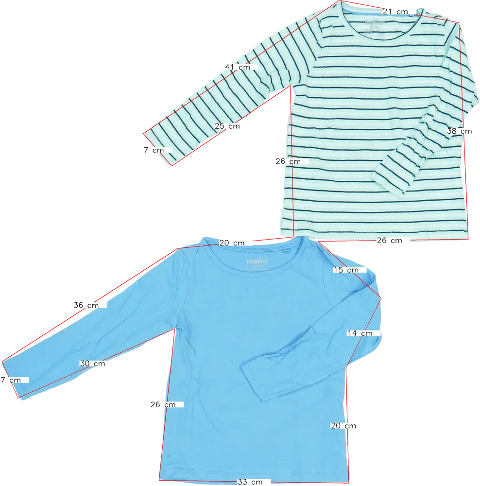 Többszínű Lupilu Csomag - Hosszú ujjú felsők EU 104 / UK 4 év / US 4T/XS