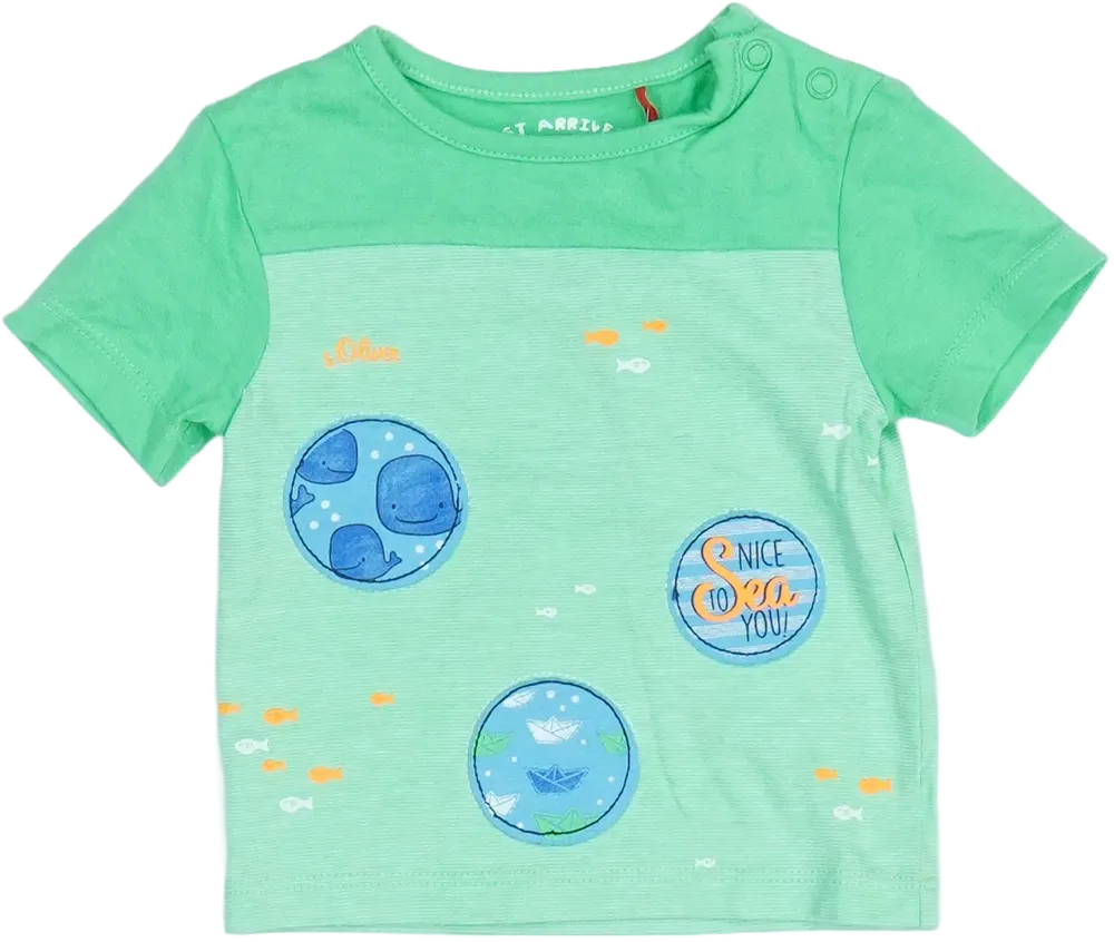 Zöld S.Oliver Póló EU 56 / UK Újszülött / US Újszülött