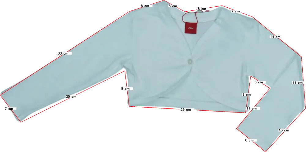 Fehér S.Oliver Bolero EU 98 / UK 3 év / US 3T