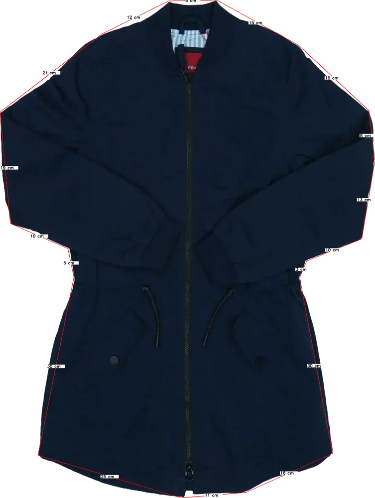 Kék S.Oliver Átmeneti kabát EU 152 / UK 12 év / US 12 év/L