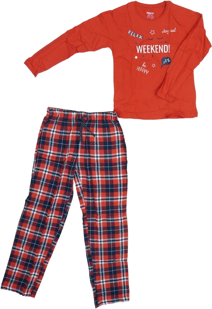 Piros Lupilu Pizsama EU 140 / UK 10 év / US 10 év/L