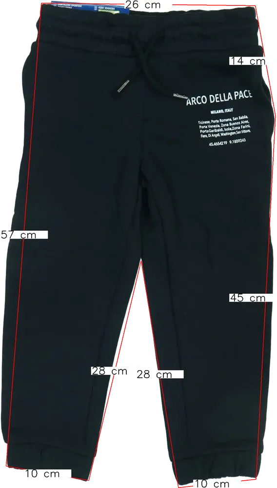 Fekete Lupilu Melegítőnadrág EU 104 / UK 4 év / US 4T/XS